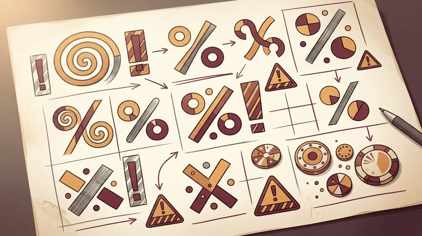 Abstract worksheet for casino bonus terms and free-spin checks